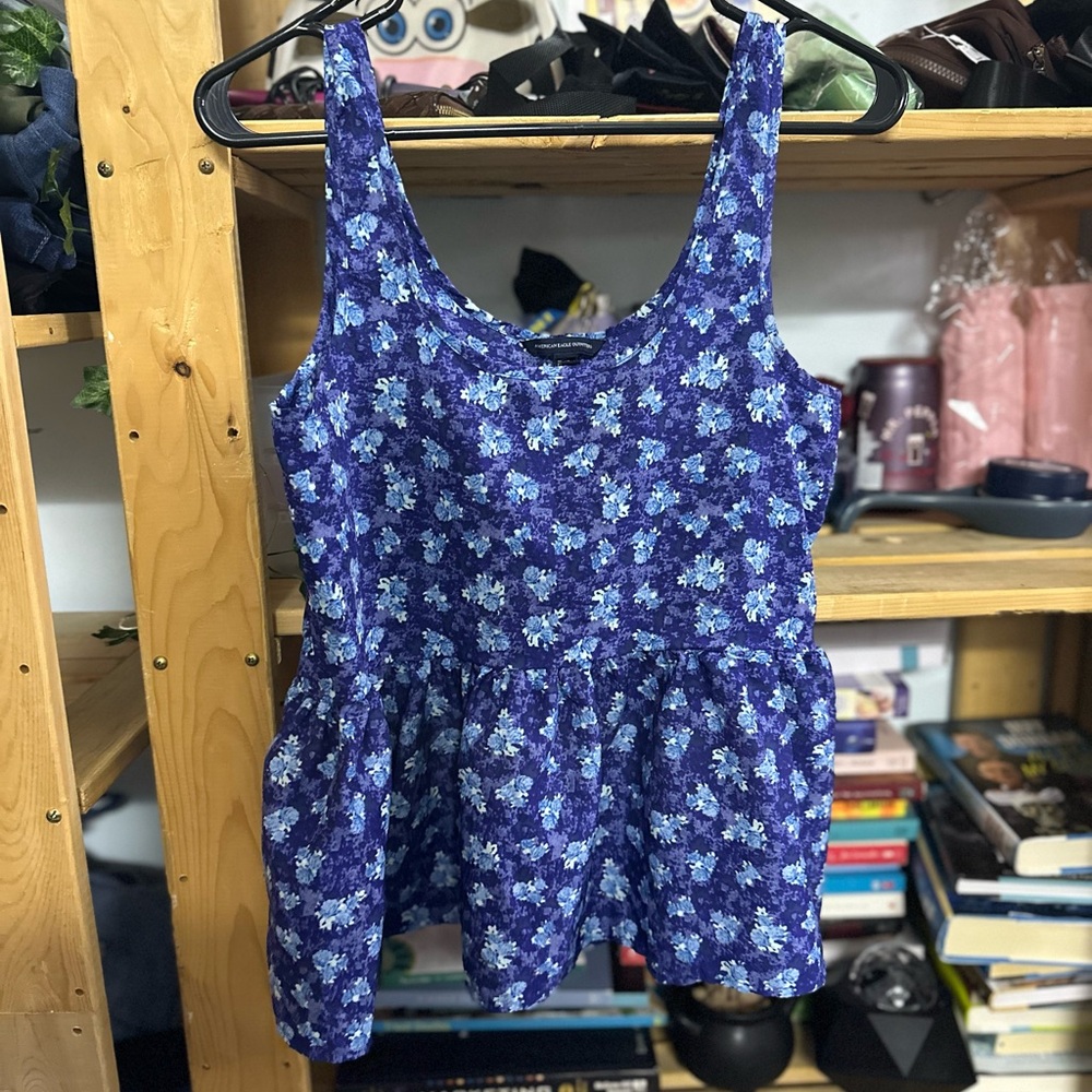 American Eagle Outfitters Purple Floral Top